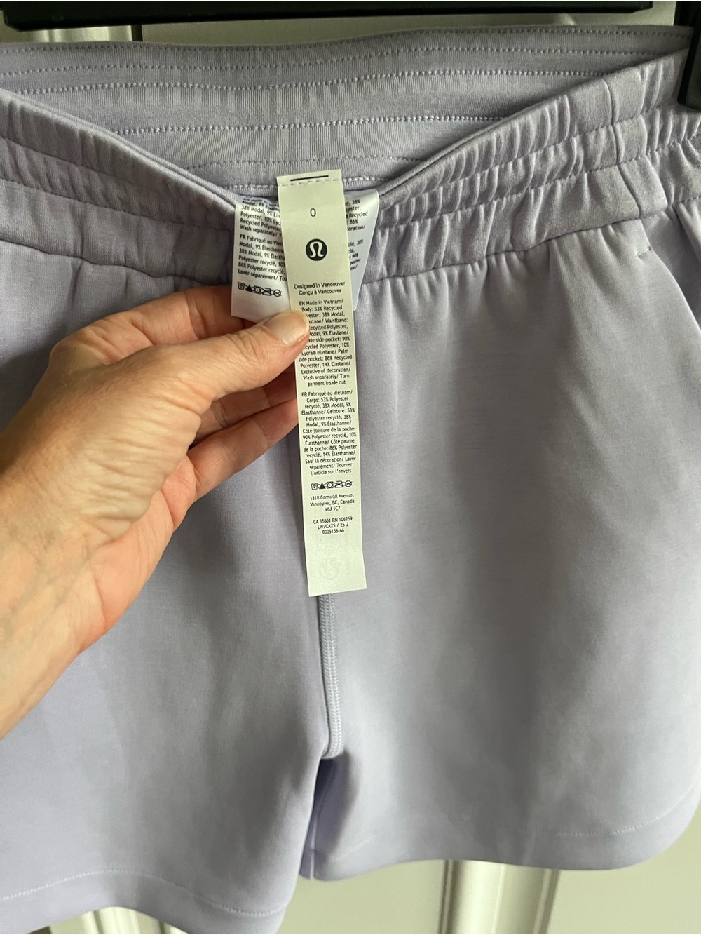 lululemon athletica Lavender Drawstring Athletic Shorts - Picture 3 of 3